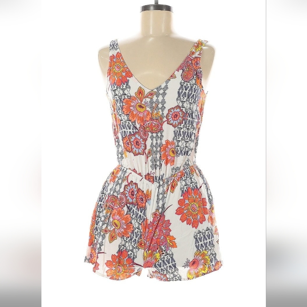 Aqua Floral Design Garment